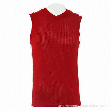100% Polyester Dry Fit Custom Mesh Reversible Basketball Shirt, Customized Sizes, Colors Welcomed